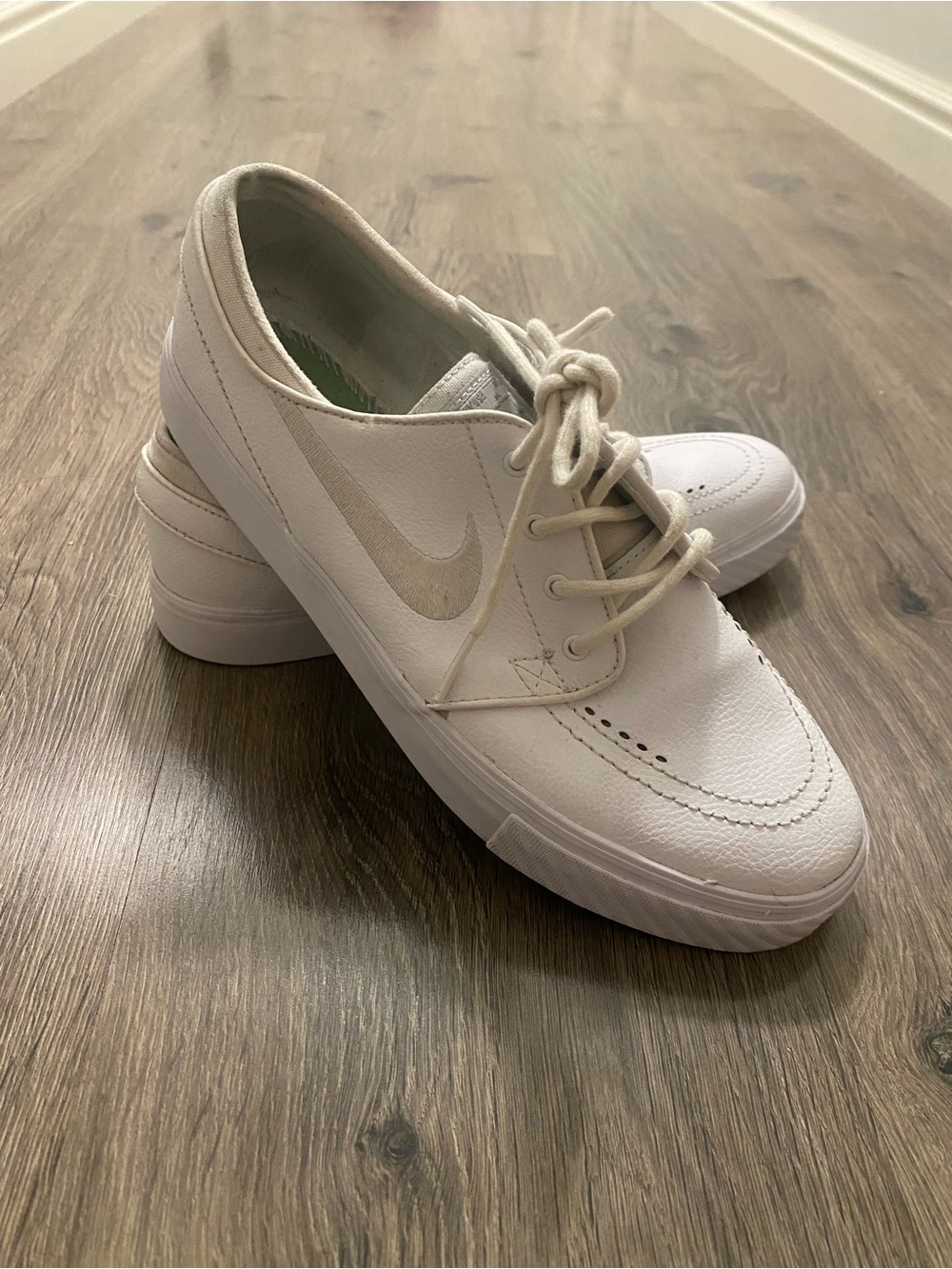 Nike SB Zoom Air Stefan Janoski White  Men's Sz 7 616490-011 Skateboarding Shoes